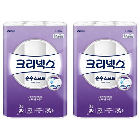 크리넥스 3겹 순수 소프트 천연펄프 롤화장지 솔직 후기 | 실사용자 리뷰 분석 썸네일