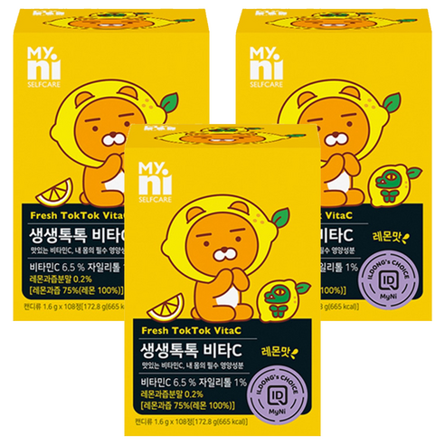 마이니 생생톡톡 비타C 108정, 3개 맛있게 먹은 솔직 후기 - 상품 이미지 1