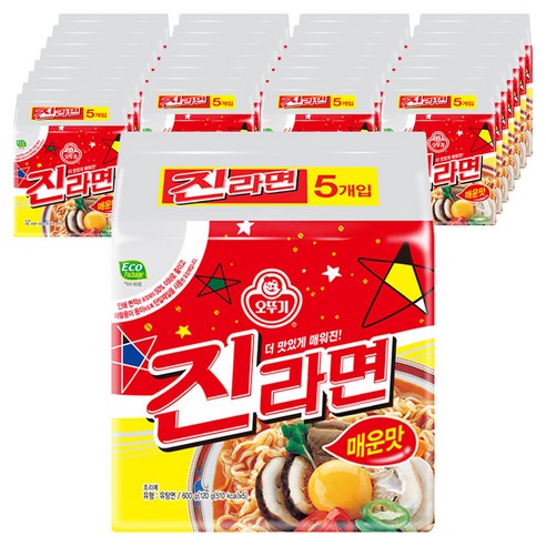 오뚜기 진라면 매운맛 120g, 200개