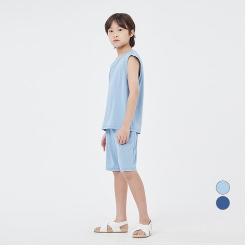 롤리트리 아동용 에어로쿨 민소매 라운지 웨어 세트