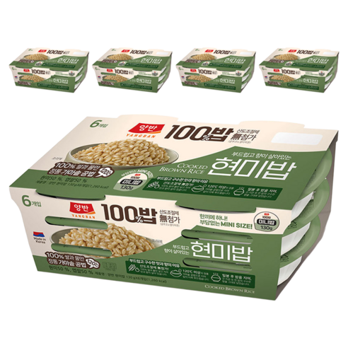 양반 동원 양반 100밥 현미밥, 30개, 130g