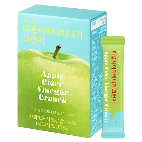 뉴트립 애플 사이다 비니거 크런치, 24g, 1개