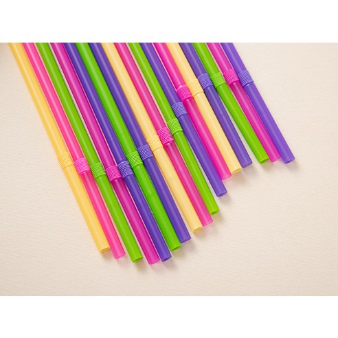 코멧 컬러풀 자바라 타입 빨대 21cm 실사용 후기 | 효과 있을까? - 상품 이미지 4