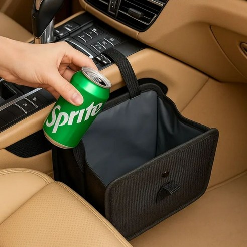 큐히트 걸어쓰는 차량용 쓰레기통 실사용 후기 | 효과 있을까? - 상품 이미지 1