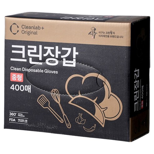 크린랩 식구 크린장갑, 1개, 400개입