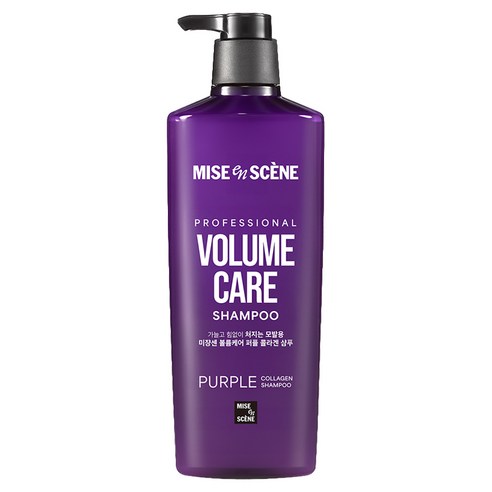 미쟝센 볼륨케어 퍼플 콜라겐 샴푸, 680ml, 1개