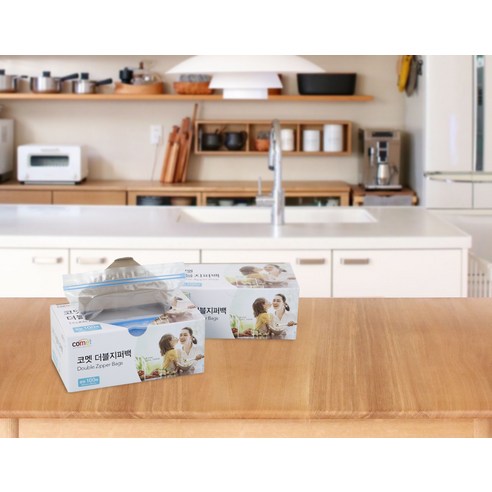 코멧 더블 지퍼백 후기 분석 - 대용량 박스 구성