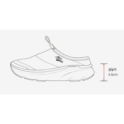 아키클래식 밴프 리커버리 패딩 뮬 다양한 각도 후기 모음