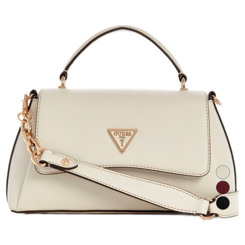 게스 여성용 글로리아나 사피아노 탑핸들 플랩백 RO3A31J