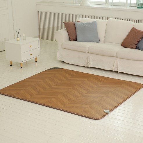 천년의아침 한일의료기 신헤링본 우드 전기장판 분리난방 SP-KC201