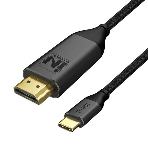 인네트워크 4K UHD 60Hz USB3.1 C타입 to HDMI ver2.0 미러링 컨버터 케이블 IN-CTOH60018