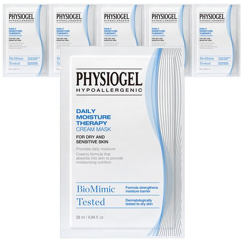 피지오겔 데일리 모이스처 테라피 크림 마스크, 1개입, 6개