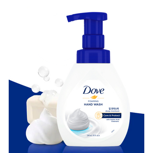 촉촉함의 감동, 도브 딥 모이스처 핸드워시로 경험하세요!