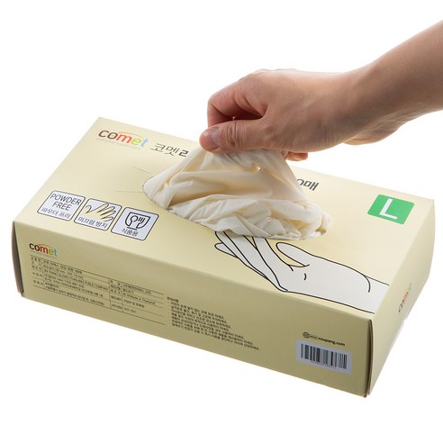 코멧 라텍스장갑 100매입 솔직 후기 | 실사용자 리뷰 분석 - 상품 이미지 4