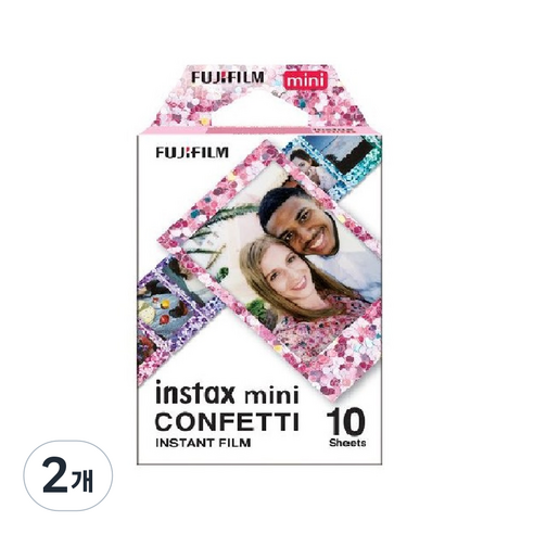 인스탁스 미니필름 컨페티 10p, 2개