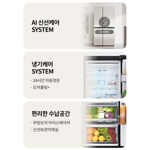 LG전자 디오스 AI 오브제컬렉션 832L 양문형 냉장고 후기 분석 - 깔끔한 방문 설치 모습