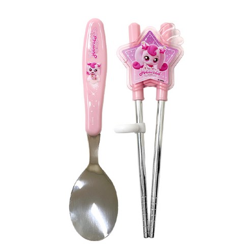 르번 아동용 슈팅스타 캐치티니핑 스푼 + 양손 교정 젓가락 세트