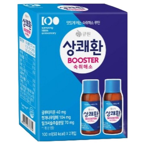 큐원 상쾌환 BOOSTER, 200ml, 1개 - 숙취해소음료 | 쿠팡