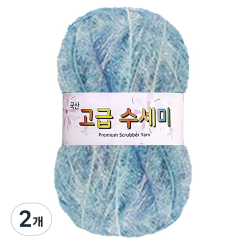 yarna 고급 수세미 나염 뜨개실 80g, 211, 2개