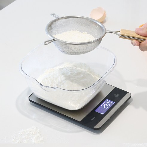 키볼리 디지털 백라이팅 터치식 스테인리스 주방 전자저울 이미지 2