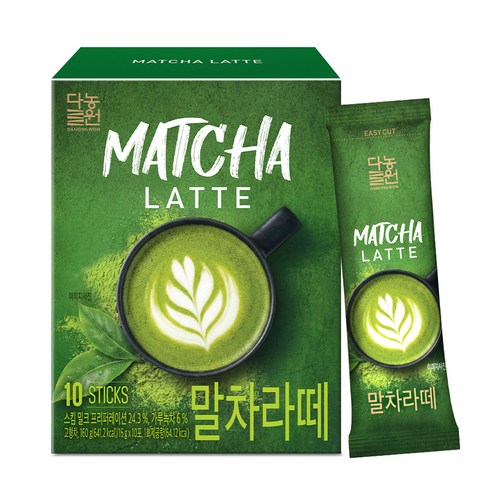 다농원 말차라떼, 1개, 10개입, 16g