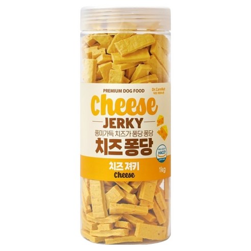 닥터케어누트 강아지 영양가득 대용량 퐁당 져키, 1개, 1kg, 치즈