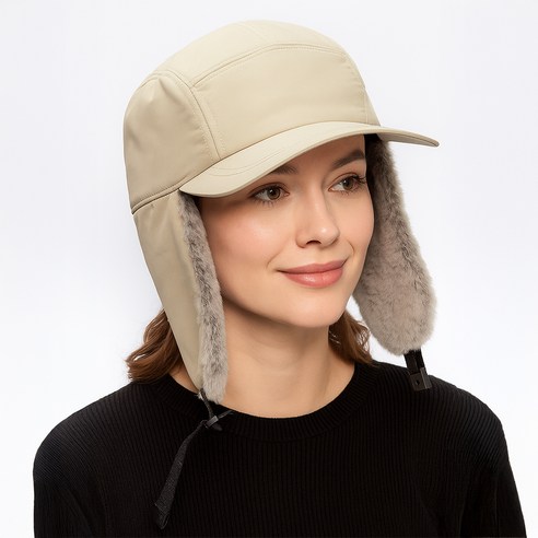 르까프 방한 모자 BS-149 + 파우치 세트 후기 분석 - 야외 착용 예시