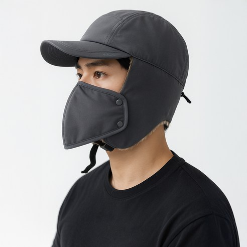 르까프 방한 모자 BS-149 + 파우치 세트 후기 분석 - 재질 클로즈업