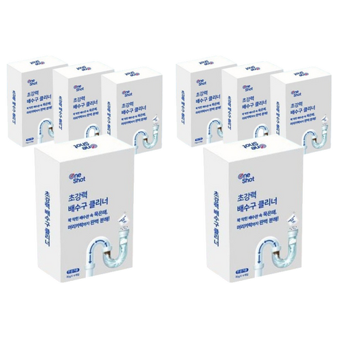 원샷 초강력 배수구 클리너, 120g, 2개
