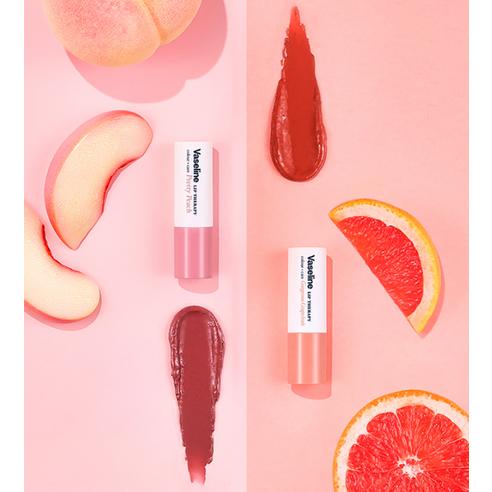 바세린 립 테라피 컬러 케어 립밤 후기 분석 - 패키지 디자인