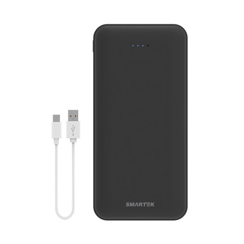 스마텍 듀얼포트 슬림보조배터리 20000mAh c타입 케이블 이미지 2