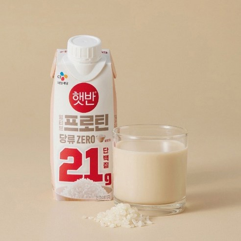 얼티브 cj제일제당 프로틴 햇반쌀밥맛 250ml, 18개 이미지 4