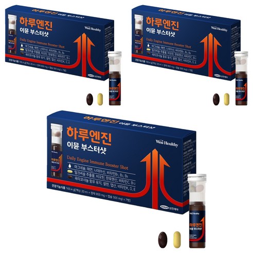위시헬씨 하루엔진 이뮨 부스터샷, 7회분, 3개