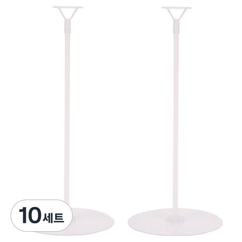 파티짱 풍선 스탠드 세트 A 35cm, 반투명, 10세트