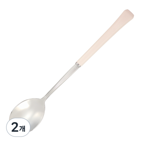 아뻬티 만체가 컬러 숟가락, 아이보리, 2개, 단품