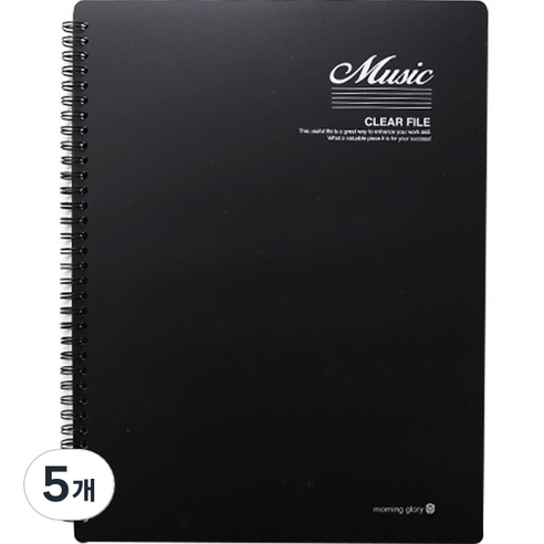 모닝글로리 7500 음악파일 30P, 블랙, 5개