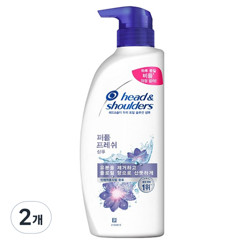 헤드앤숄더 두피 토탈 솔루션 샴푸 퍼퓸 프레쉬, 520ml, 2개