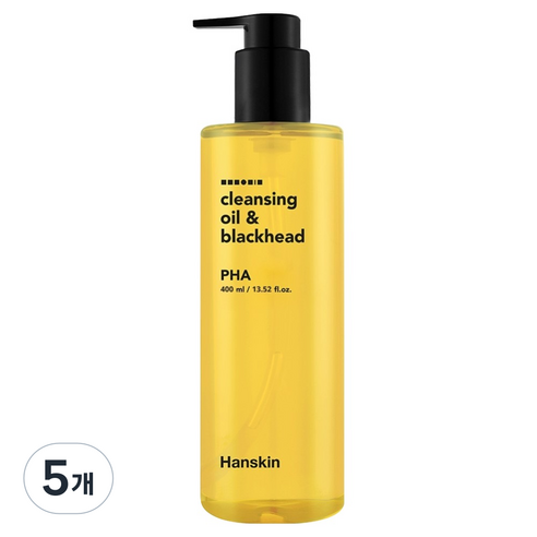 한스킨 블랙헤드 클렌징 오일 PHA, 400ml, 5개