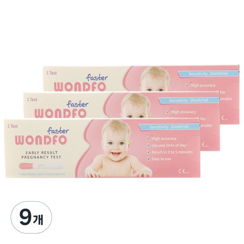 원포 패스터 임신테스트기 20mlU, 1개입, 9개