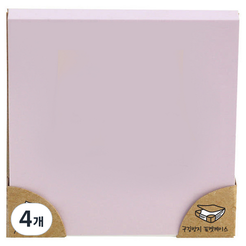 프린텍 파스텔 스티키노트 76 x 76 cm 7676V, 보라, 100매, 4개