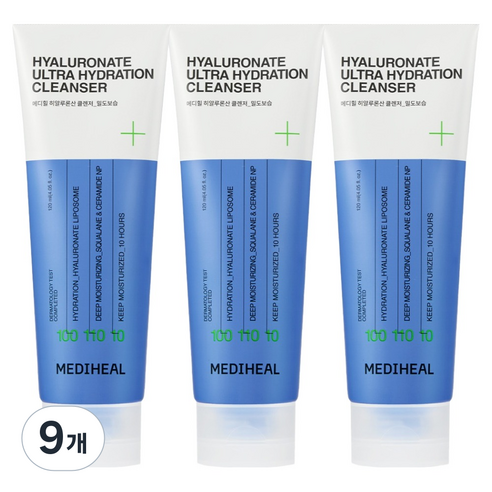 메디힐 히알루론산 밀도보습 클렌징폼, 120ml, 9개