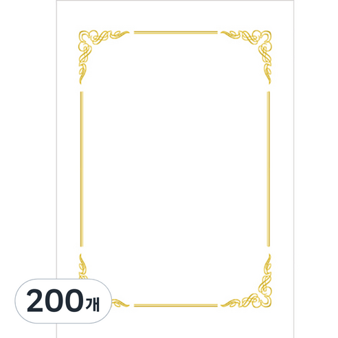 우진산업 300 로얄G구름 상장용지, 흰색, 200개
