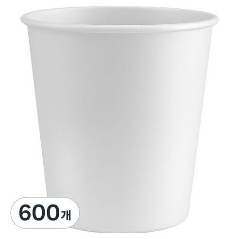 이로울생활 무인쇄 종이컵 180ml, 600개, 1개입