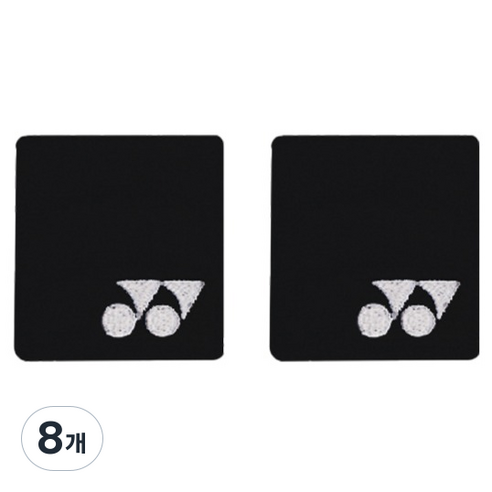 요넥스 2024 손목밴드 249BN002U, 블랙, 8개