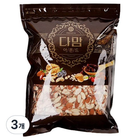 다맘 슬라이스 아몬드, 1kg, 3개