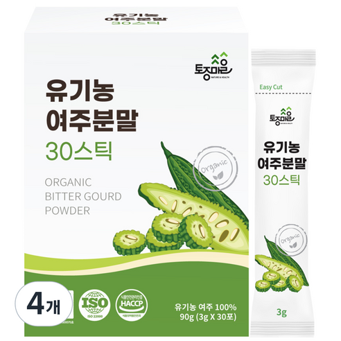 토종마을 유기농 여주 분말 30p, 90g, 4개