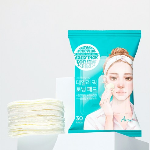[비건뷰티] 아리얼 데일리 픽 토닝패드 57g 이미지 3