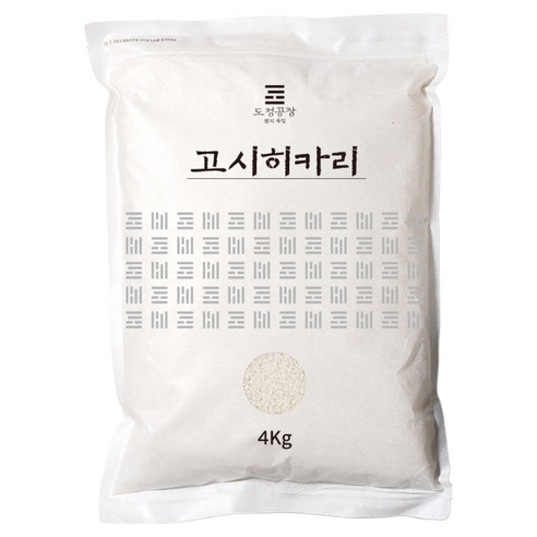 도정공장 고시히카리 백미, 1개, 상등급 1개, 상등급