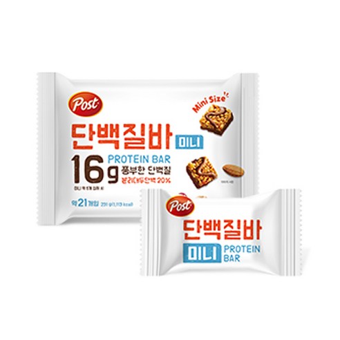 포스트 단백질바 미니 21p 231g, 2개 이미지 2