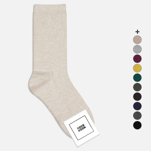 무지무지 여성용 데일리 갑종 골지 중목 양말